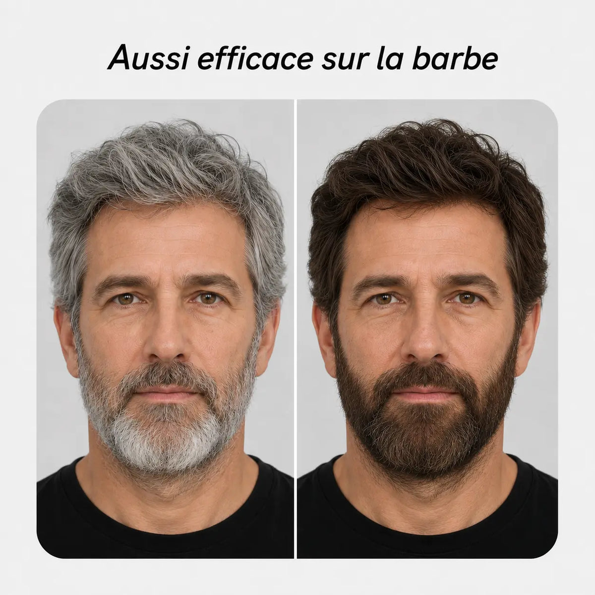 Résultat sur barbe #Couleur_Brun Foncé